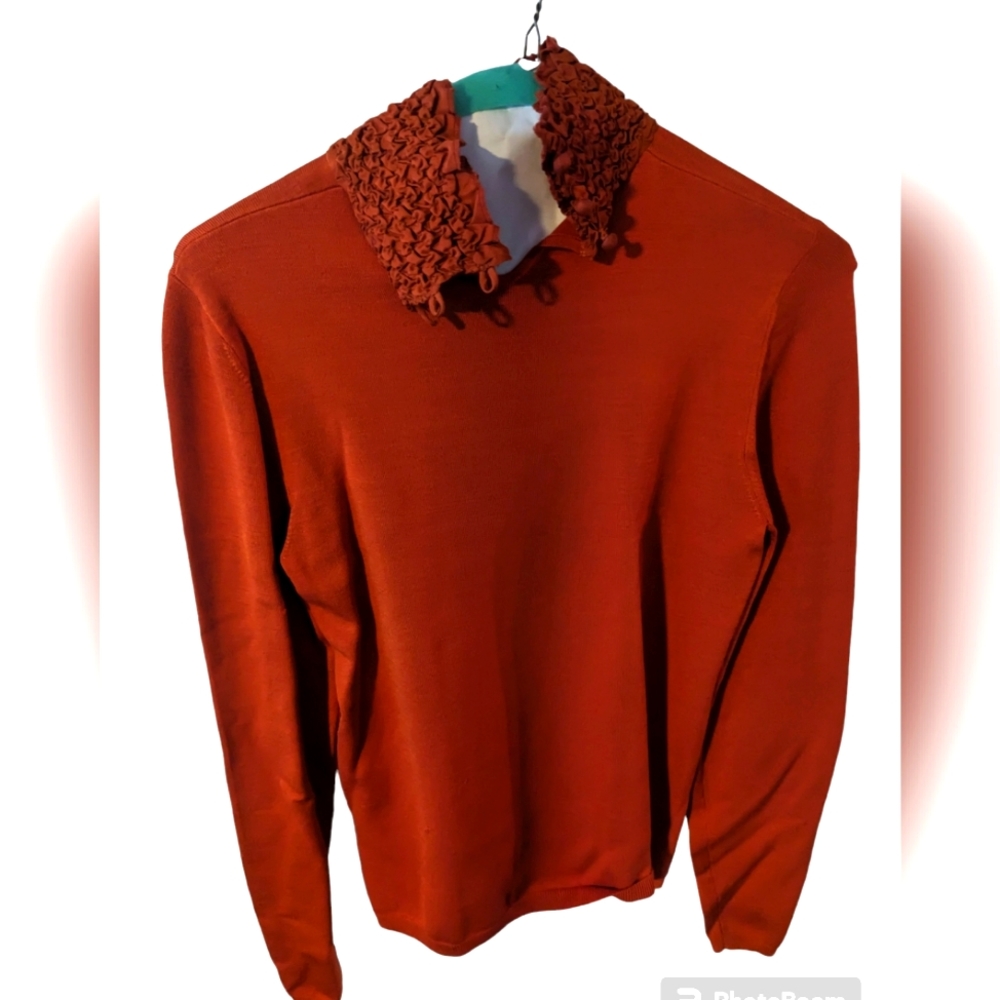 Worth Orange long sleeve blouse